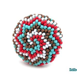 Spirál mintás gyűrű 4 színből (türkiz, piros, matt bronz és fehér) - ékszer - gyűrű - statement gyűrű - Meska.hu Spirál mintás gyűrű 4 színből (türkiz, piros, matt bronz és fehér) - ékszer - gyűrű - statement gyűrű - Meska.hu