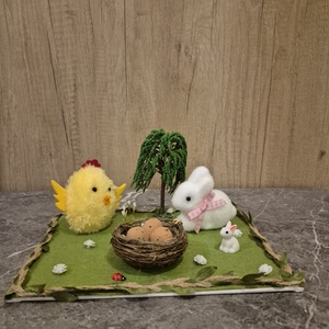 Húsvéti asztali dísz - ünnepi díszek, dekorációk - húsvéti díszek és dekorációk - húsvéti ablakdíszek - Meska.hu