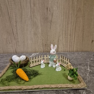 Húsvéti asztali dísz - ünnepi díszek, dekorációk - húsvéti díszek és dekorációk - húsvéti ablakdíszek - Meska.hu