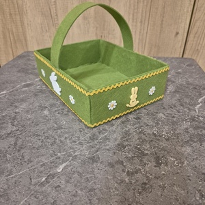 Húsvéti kosárka - ünnepi díszek, dekorációk - húsvéti díszek és dekorációk - húsvéti ablakdíszek - Meska.hu