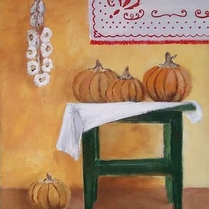 Csendélet - művészet - festmény - akril - Meska.hu