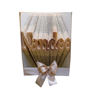 Nandee hajtogatott könyv, könyvszobor születésnapra, névnapra, karácsonyra- Rendelésre  - Meska.hu
