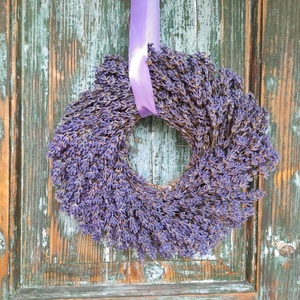 Levendula koszorú  - otthon & életmód - dekoráció - ajtó- és ablak dekoráció - ajtódísz & kopogtató - Meska.hu