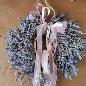 Kicsi levendula koszorú - otthon & életmód - dekoráció - ajtó- és ablak dekoráció - ajtódísz & kopogtató - Meska.hu