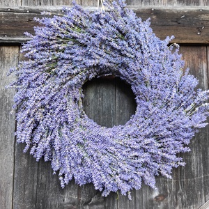 Hatalmas, nagyon nagy és súlyos levendula koszorú/kopogató  - otthon & életmód - dekoráció - ajtó- és ablak dekoráció - ajtódísz & kopogtató - Meska.hu