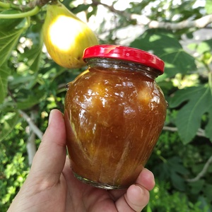 Fahéjas fügelekvár gyümölcsdarabos 310 g - élelmiszer - lekvár - Meska.hu