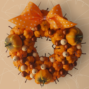 Haloween koszorú, Otthon & Életmód, Dekoráció, Virágdísz és tartó, Koszorú, Virágkötés, MESKA