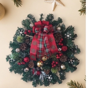 Karácsonyi ajtó kopogtató, Karácsony, Karácsonyi lakásdekoráció, Karácsonyi ajtódíszek, Virágkötés, MESKA