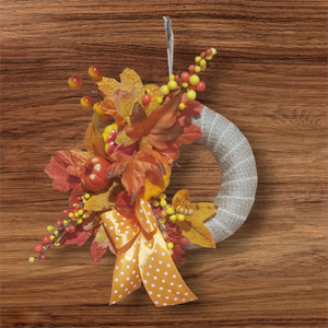 Haloween ajtókopogtató, Otthon & Életmód, Dekoráció, Halloween, Halloweeni ajtódíszek és ablakdíszek, Virágkötés, MESKA