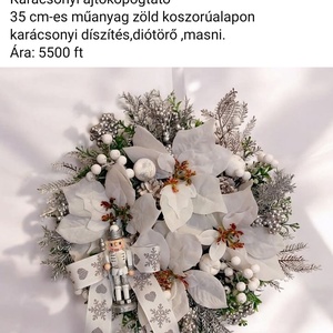 Karácsonyi ajtó kopogtató - Meska.hu