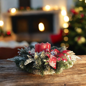 Karácsonyi asztali dísz, , Virágkötés, MESKA