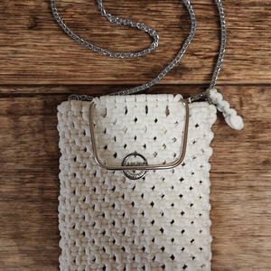 Makramé kézitáska, Táska & Tok, Kézitáska & válltáska, Alkalmi táska, Csomózás, MESKA