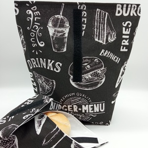 Uzsonnás táska - Lunch bag - Zero waste  - táska & tok - uzsonna- & ebéd tartó - ebéd tasak, doboz - Meska.hu