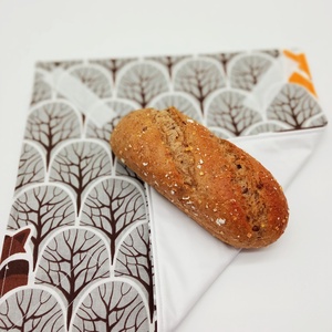 Uzsonnás táska újraszalvétával - Lunch bag - Zero waste  - táska & tok - uzsonna- & ebéd tartó - ebéd tasak, doboz - Meska.hu