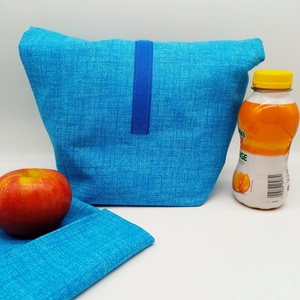 Uzsonnás táska snackbaggel - Lunch bag - Zero waste  - táska & tok - uzsonna- & ebéd tartó - ebéd tasak, doboz - Meska.hu