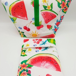 Uzsonnás táska snackbaggel - Lunch bag - Zero waste  - táska & tok - uzsonna- & ebéd tartó - ebéd tasak, doboz - Meska.hu