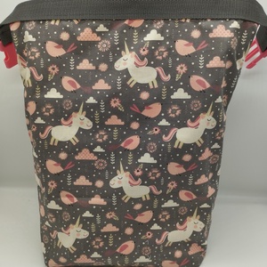 Uzsonnás táska - Rolltop lunch bag - zero waste - táska & tok - uzsonna- & ebéd tartó - ebéd tasak, doboz - Meska.hu