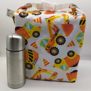 Uzsonnás táska - Rolltop lunch bag - zero waste - táska & tok - uzsonna- & ebéd tartó - ebéd tasak, doboz - Meska.hu