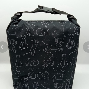 Uzsonnás táska - Rolltop lunch bag - zero waste - táska & tok - uzsonna- & ebéd tartó - ebéd tasak, doboz - Meska.hu