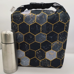 Uzsonnás táska - Roll top Lunch bag - Zero waste  - táska & tok - uzsonna- & ebéd tartó - ebéd tasak, doboz - Meska.hu