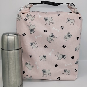 Bulldogos Uzsonnás táska - Roll top Lunch bag - Zero waste , Táska & Tok, Uzsonna- & Ebéd tartó, Ebéd tasak, doboz, Varrás, MESKA