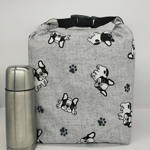 Uzsonnás táska - Rolltop lunch bag - zero waste, Táska & Tok, Uzsonna- & Ebéd tartó, Ebéd tasak, doboz, Varrás, MESKA