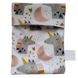 Unikornisos Snackbag - szendvics, nasi tartó, Táska & Tok, Uzsonna- & Ebéd tartó, Szendvics csomagoló, Varrás, MESKA
