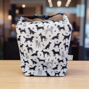 Kutyás Uzsonnás táska - Roll top Lunch bag - Zero waste , Táska & Tok, Uzsonna- & Ebéd tartó, Ebéd tasak, doboz, Varrás, MESKA