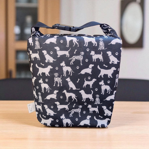 Kutyás Uzsonnás táska - Roll top Lunch bag - Zero waste , Táska & Tok, Uzsonna- & Ebéd tartó, Ebéd tasak, doboz, Varrás, MESKA