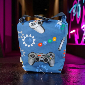 Gameres Uzsonnás táska - Roll top Lunch bag - Zero waste , Táska & Tok, Uzsonna- & Ebéd tartó, Ebéd tasak, doboz, Varrás, MESKA