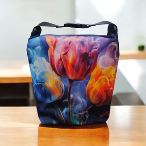 Uzsonnás táska - Roll top Lunch bag - Zero waste , Táska & Tok, Uzsonna- & Ebéd tartó, Ebéd tasak, doboz, Varrás, MESKA