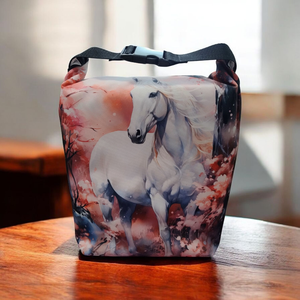 Lovas Uzsonnás táska - Roll top Lunch bag - Zero waste , Táska & Tok, Uzsonna- & Ebéd tartó, Ebéd tasak, doboz, Varrás, MESKA