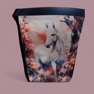 Lovas Uzsonnás táska - Roll top Lunch bag - Zero waste  - táska & tok - uzsonna- & ebéd tartó - ebéd tasak, doboz - Meska.hu