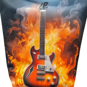 Gitáros Uzsonnás táska - Roll top Lunch bag - Zero waste  - táska & tok - uzsonna- & ebéd tartó - ebéd tasak, doboz - Meska.hu