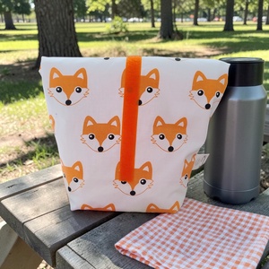 Erdei állatok Uzsonnás zsák, táska - lunch bag - táska & tok - uzsonna- & ebéd tartó - ebéd tasak, doboz - Meska.hu