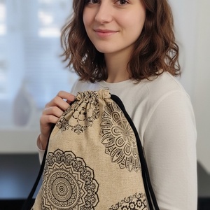 Mandala mintás gymbag - tornazsák - táska & tok - hátizsák - tornazsák, gymbag - Meska.hu