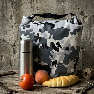 Uzsonnás táska - Rolltop lunch bag - zero waste - táska & tok - uzsonna- & ebéd tartó - ebéd tasak, doboz - Meska.hu