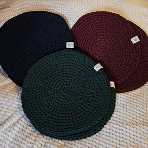 Horgolt tányéralátét szett 6 db-os, Otthon & Életmód, Konyhafelszerelés, tálalás, Tálalás, Tányér- és poháralátét, Horgolás, MESKA