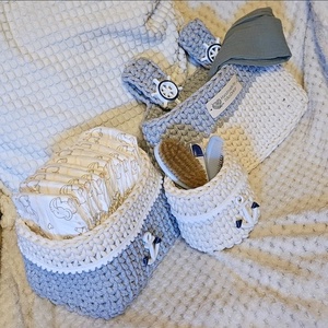 Babaváró szett - baba - mama - pelenkázó, babafürdető kellékek - pelenkázó neszeszer, pelenkatartó - Meska.hu