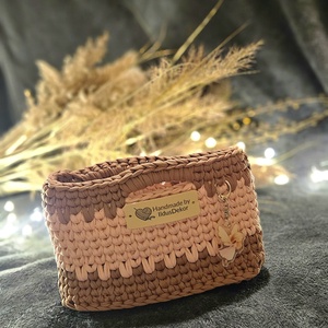 Horgolt kislány táska �� - táska & tok - pénztárca & más tok - pénztárca - gyerek pénztárca - Meska.hu