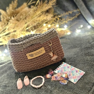 Horgolt kislány táska �� - táska & tok - pénztárca & más tok - pénztárca - gyerek pénztárca - Meska.hu