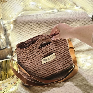 Horgolt Női táska  - táska & tok - pénztárca & más tok - pénztárca - női pénztárca - Meska.hu