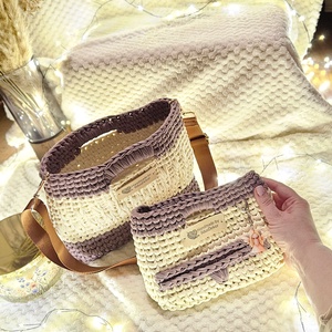 Horgolt anya-lánya táska szett �� - Meska.hu