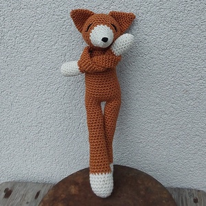 Horgolt  róka - játék & sport - plüssállat & játékfigura - róka - Meska.hu