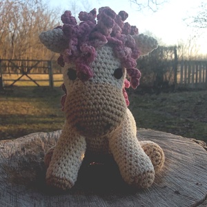 Horgolt póni - játék & sport - plüssállat & játékfigura - ló - Meska.hu