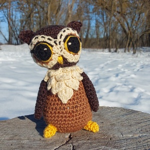 Horgolt bagoly, Játék & Sport, Plüssállat & Játékfigura, Bagoly, Horgolás, MESKA