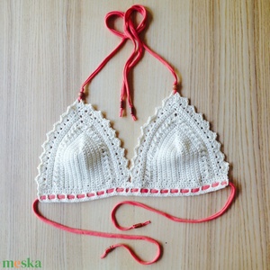 Horgolt top, bikini felsőrész - ruha & divat - női ruha - top - Meska.hu