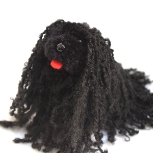Puli - fekete - 9 cm -  - Meska.hu