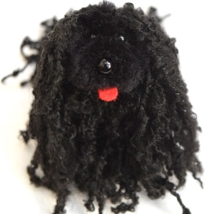 Puli - fekete - 9 cm -  - Meska.hu