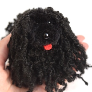 Puli - fekete - 9 cm -  - Meska.hu